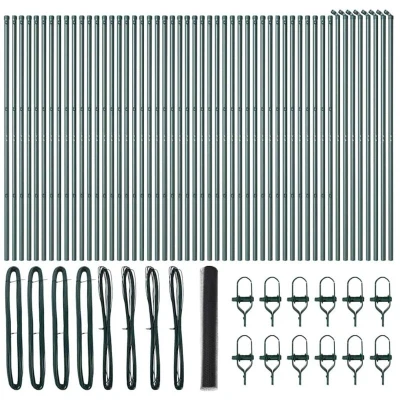 Image of vidaXL Hexagon Fence Grey 1x100 m Steel