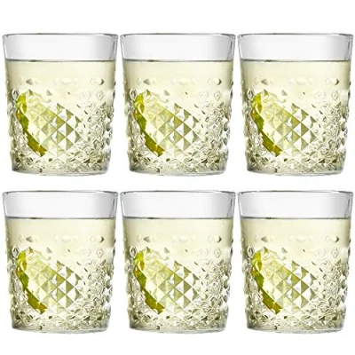 Image of Libbey Drinking Glass Carats 355 ml/ 35.5 cl 6 pcs Dishwasher Safe Retro Design