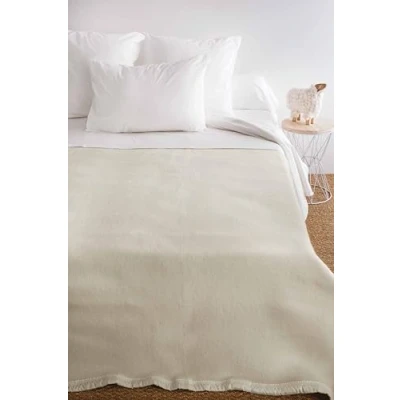 Image of POYET MOTTE Blanket, Wool, Natural Bleached, Individual