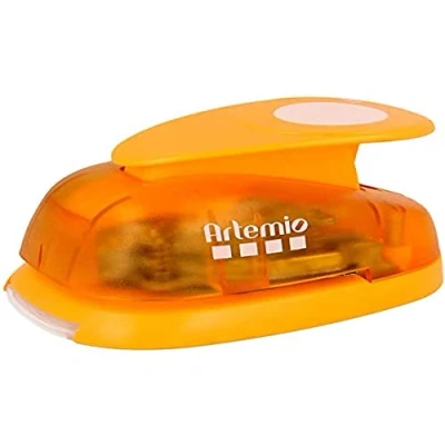 Image of Artemio Lever Punch 3.5 cm Circle 3.33 cm, Orange