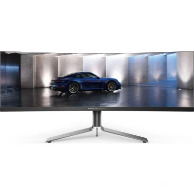 Image of AOC AGON PD49 49 Inch DQHD Gaming Monitor, QD OLED, 240Hz, 0.03ms, HDR400, 1.07B Colours, Height Adjust, 8W x 2 Speakers, USB Hub (5120 1440 / HDMI 2.1 DP 1.4 1 3.2 C)