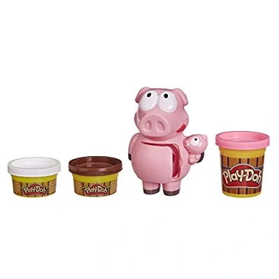 Image of Play Doh Animal Crew Small Piggy Mini Playset Farm for Children from 3 Years with Colours