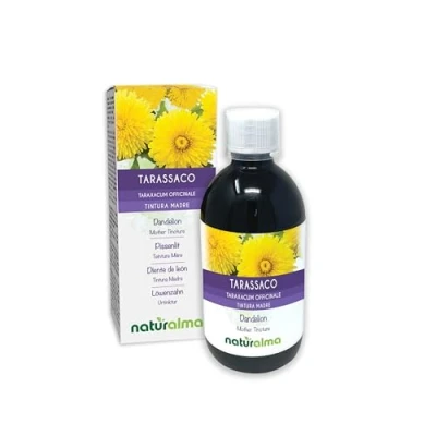 Image of Dandelion (Taraxacum officinale) Roots and Leaves Alcohol Free Mother Tincture Naturalma Liquid Extract Drops 500 ml Food Supplement Vegan