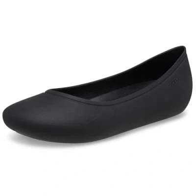 Image of Crocs Women&#039;s Brooklyn Flat Ballet, Black, 4 UK