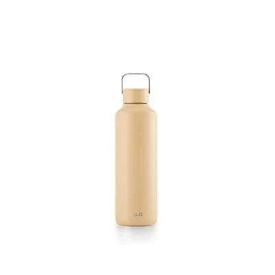 Image of EQUA Timeless Insulated Water Bottle, Double Walled, Stainless Steel, Cold for 24 Hours or Hot up to 12 Hours, BPA Free, Leak Proof, Durable, Multifunctional (Latte, 600 ml)
