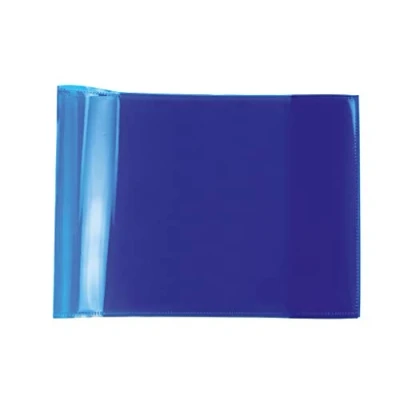 Image of HERMA 19618 Notebook Covers A5 Landscape Transparent Blue, Pack of 10, Book Made Durable, Wipe Clean &amp; Extra Thick Polypropylene Film, Cover Set for School Notebooks,