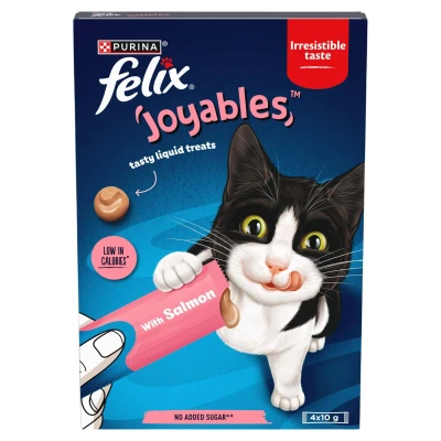 Image of FELIX Joyables Salmon Liquid Cat Treat 4x10g