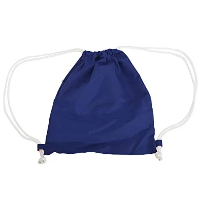 Image of BagBase Icon Gymsac One Size Black/Surf Blue
