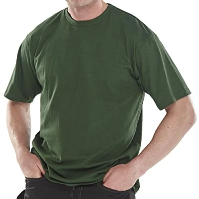 Image of Click Heavy Weight Tee Shirt Bottle Green XXL