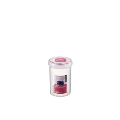 Image of LocknLock Round 330ml Food Storage Containers with Lids Airtight &amp; Watertight, Microwave Dishwasher Safe Twist (77 x 114mm)