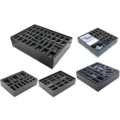 Image of Feldherr foam Bundle compatible with HeroQuest (2021) core game + 4 expansions in original board boxes