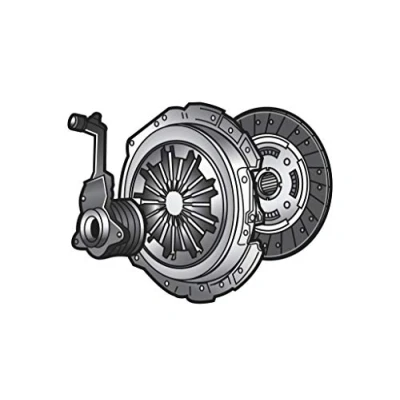 Image of 7436900012, 7438667661, 7439181322, 7439463525 Clutch VALEO 834449 with central slave cylinder without sensor 228mm VOLVO: S60 I, V70 2, S80 I