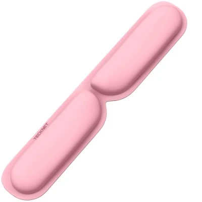 Image of TECKNET Keyboard Wrist Rest Mouse Pad, Non Slip Ergonomic Support with Comfortable Memory Foam for Gaming, Office, Laptop, Computer (Pink)