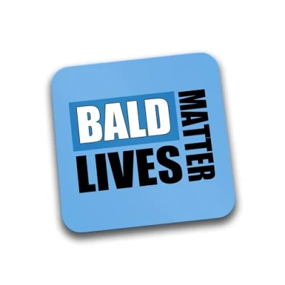 Image of Rib Ticklerz Funny Coaster Bald Lives Matter Joke Novelty Grandad Grandpa Dad Uncle Mens Man Gifts Presents Baldi Birthday Christmas Office Jokes DC335