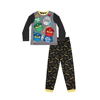 Image of LEGO Boys Ninjago Long Pyjama Set (4 5 Years) Black