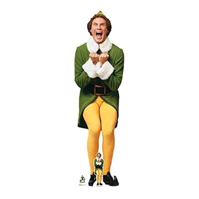 Image of SC1289 Buddy The Elf (Will Ferrell) Cardboard Cutout Lifesize Height 187cm