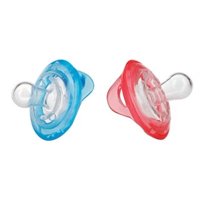 Image of Nuby Baby Feeding 2 Pk Natural Flex Oscillating Cherry Pacifier 6 12M Vary Color New 5822MAC