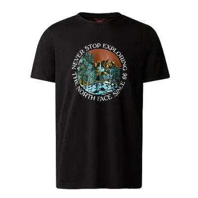 Image of THE NORTH FACE Graphic T Shirt TNF Black/Brandy Brown S