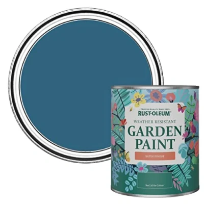 Image of Rust Oleum Blue Mould Resistant Garden Paint In Satin Finish Cobalt 750ml