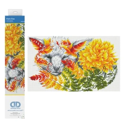 Image of DIAMOND DOTZ Painting, Intermediate Kit, DD9, Fern Fox, 32 x 52cm