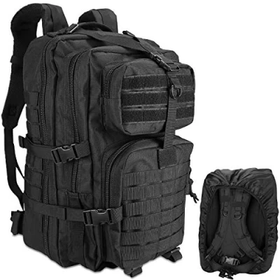 Image of ProCase Military Tactical Backpack, 48L Large Rucksack 3 Day Outdoor Army Assault Molle Pack Go Bag Backpacks Black