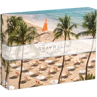 Image of Galison 9780735376267 Gray Malin The Beach Club Jigsaw Puzzle, Multicoloured