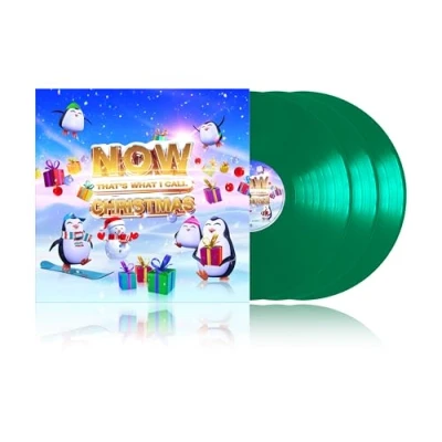 Image of NOW That&#039;s What I Call Music Christmas Green vinyl Sealed 2024 UK 3 LP set LPNNNOW151