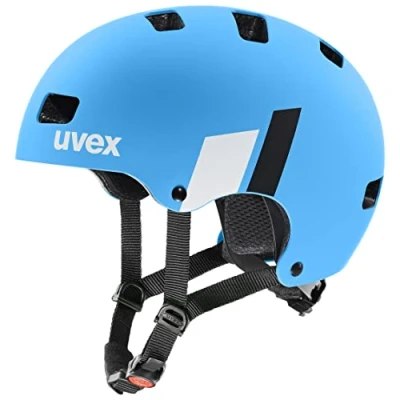 Image of uvex Kid 3 cc Sturdy Kids Bike Helmet for Children Individual Fit Optimized Ventilation Blue White Matt 51 55 cm