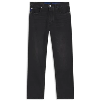 Image of HUGO Jonah Straight leg jeans, Men&#039;s, Size: 38x34, Dark grey