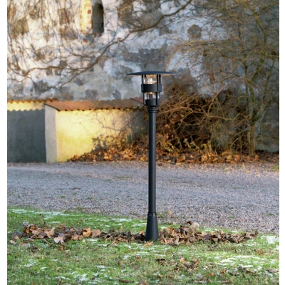 Image of Freja Outdoor Classic Matt Black Post Light, IP23