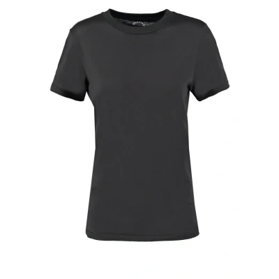 Image of Selected Femme Slfmy Perfect TEE BOX CUT Basic Tshirt, Women&#039;s, Size: 8, Black