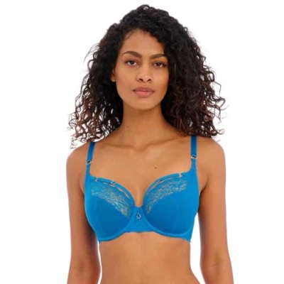 Image of Freya Temptress Plunge Bra Med Blue 34DD