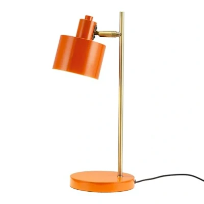 Image of Dyberg Larsen Ocean table lamp, orange, height 43 cm, metal