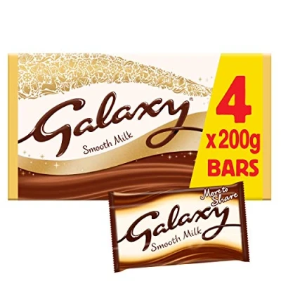 Image of Galaxy Smooth Milk Chocolate Block Christmas Large Novelty Gift 800g