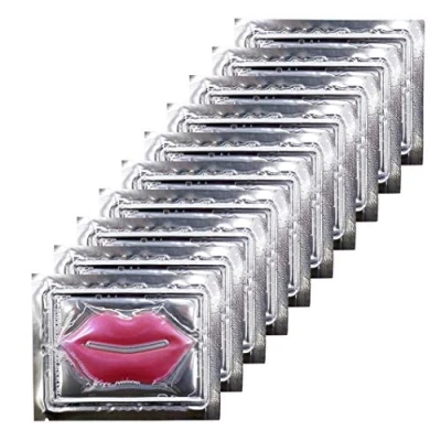 Image of Ruzzut 30PCS Collagen Lip Mask,Crystal Moisturizing Mask Sheet Patches for Dry Lips &amp; Anti Chapped, Care Pads, Plumping Your Lip, Rose Pink