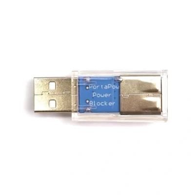 Image of PortaPow USB Power Blocker Stops Charging, Allows Data (Single Pack)