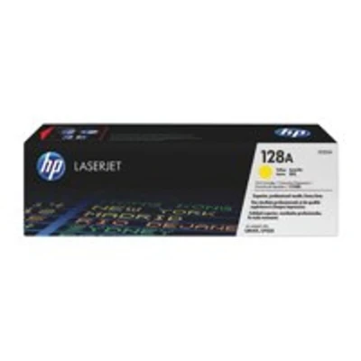 Image of HP 128A Yellow Original LaserJet Toner Cartridge (CE322A)