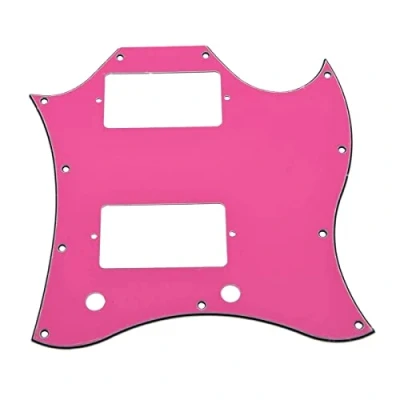 Image of Dopro American Standard SG Guitar Full Face Pickguard fits USA Gibson Special Pink 3 Ply