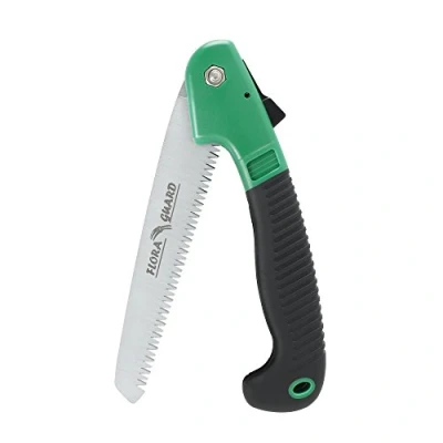 Image of FLORA GUARD Folding Hand Saw, Camping/Pruning Saw with Rugged 7&quot; Professional (Orange)