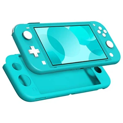 Image of MoKo Protective Case Compatible with Nintendo Switch Lite, Soft Silicone Cover Rubber Anti Scratch Shockproof Shell Accessories for Lite Console and Controller Turquoise
