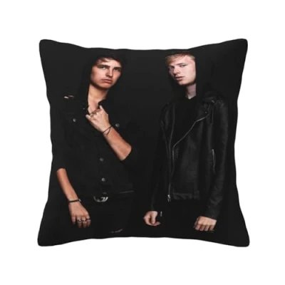Image of LKIMEWVK XPLR Sam and Colby Throw Pillow Case, 3D Printed Home Pillowcase Living Room Soft Square Cover for Decor Bedroom Couch 12&quot;x12&quot;