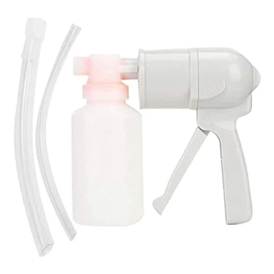 Image of Manual Phlegm Suction Pump, Hand Help Mucus Portable Secretion Machine for Elderly Sputum Device Household Therapy Kit and Children（White）