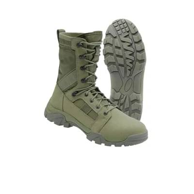 Image of Brandit Defense Laceup boots, Men&#039;s, Size: 6, Olive Nylon