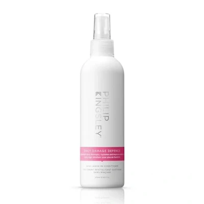 Image of Philip Kingsley Daily Damage Defence Leave In Conditioner Spray Heat Protectant, Conditioning, Hair Detangler Hydrates, Detangles, Boosts, Shine Frizz Control 250 ml
