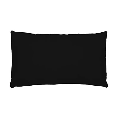 Image of LOVELY CASA T24820001 Alicia Pillowcase, 50 x 70, 100% cotton, black, 70 cm