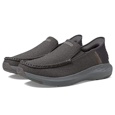 Image of Skechers Men&#039;s Parson Ralven Slip in Loafer, Grey, 11 UK Wide