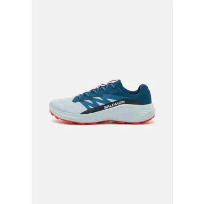 Image of Salomon Alphaglide Trail running shoes, Men&#039;s, Size: 10.5, Ballad blue/dark blue/fiery red Textile/synthetics