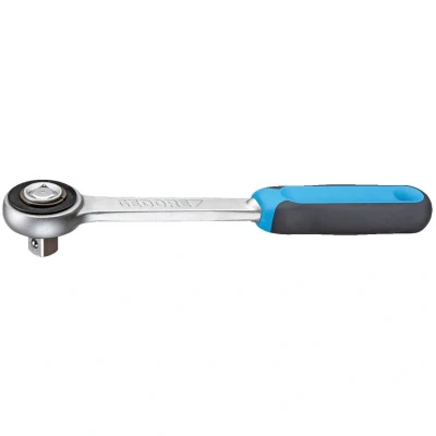 Image of GEDORE Ratchet handle with coupler, for 3/8&quot;, 10 mm drive, reverse angle, push through square, 2C grip, 2093 Z 94
