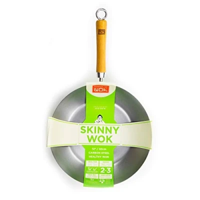 Image of School Of Wok Skinny 12/30cm Carbon Steel Healthy Eating