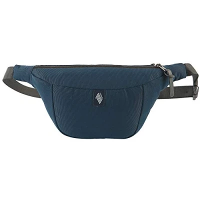 Image of Hip Bag, Stylische Brusttasche, Gürteltasche mit 2 Fächern, Travel Pack, Heritage Umhängtasche, Festival Hüfttasche, Bauchtasche, 25 x 14 8cm, Indigo